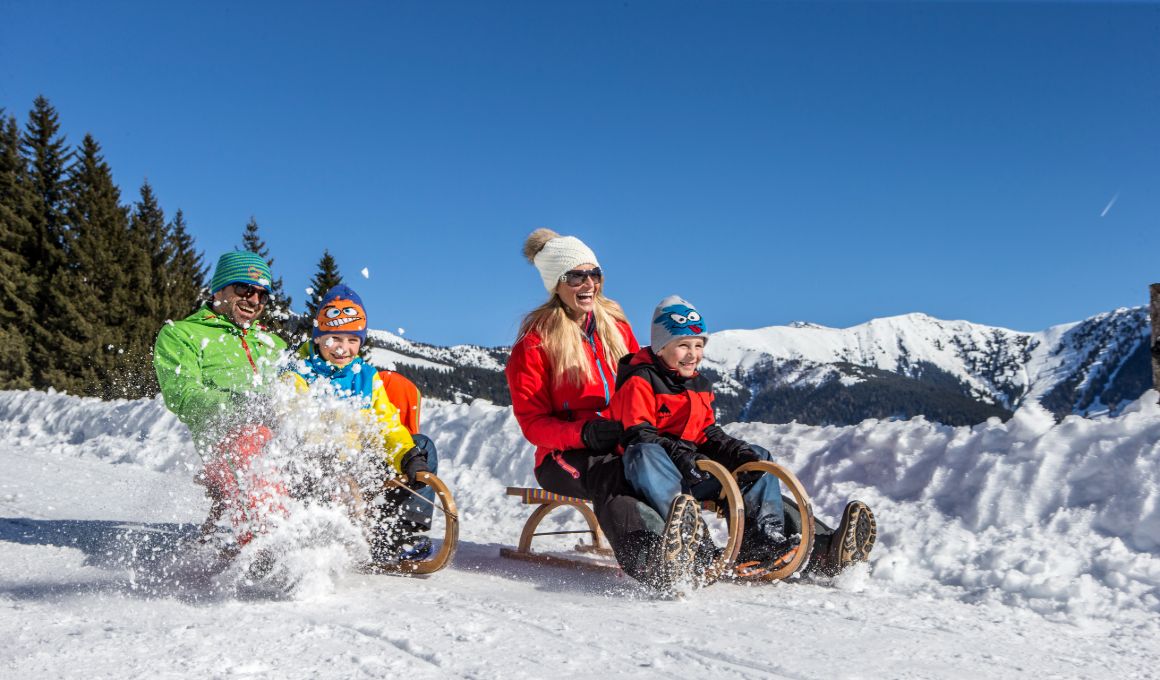 Sáňkování v Kaprunu, Rakousko, © Zell am See-Kaprun Tourismus