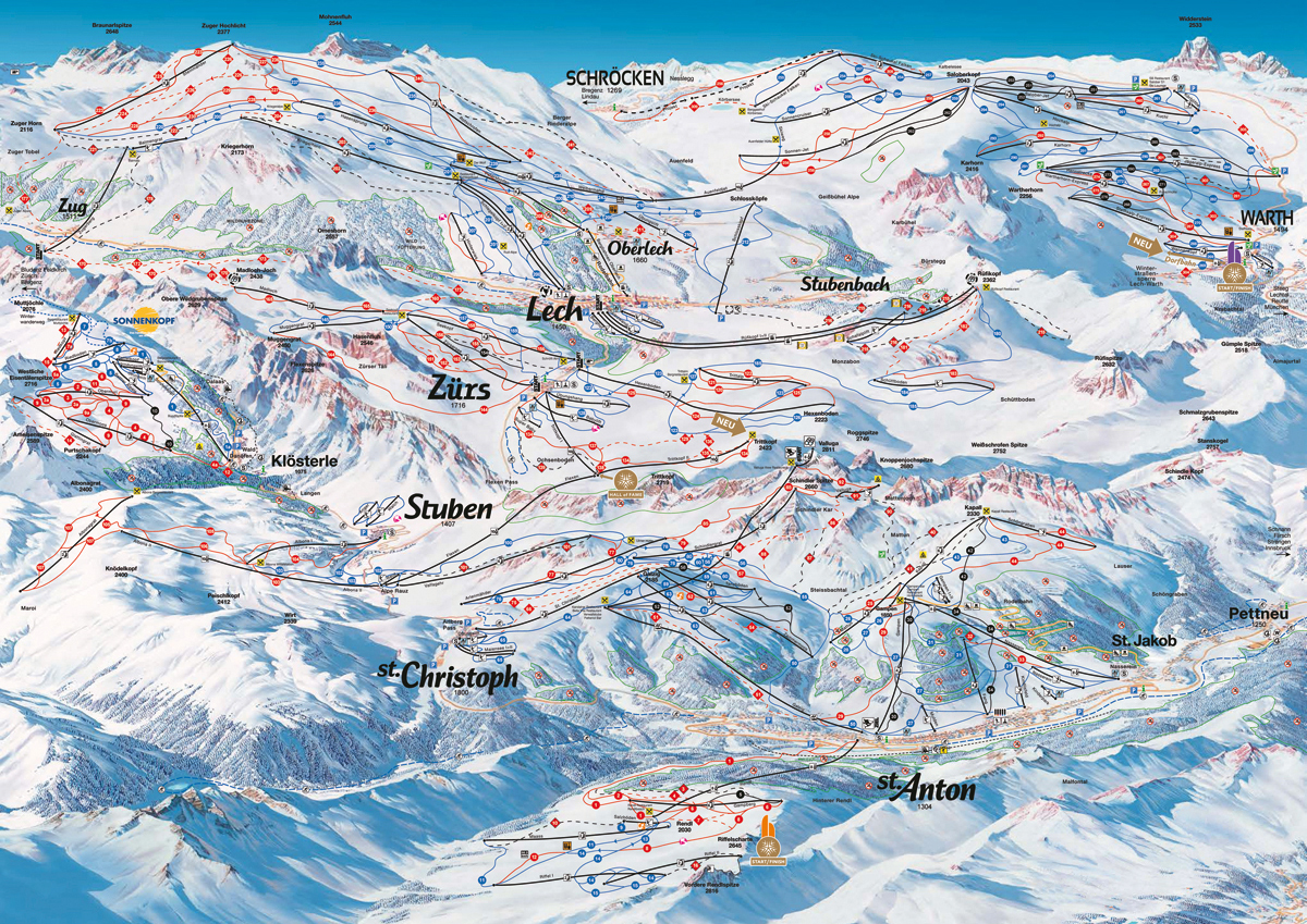 Ski Arlberg - St. Anton / Zrs / Lech - Tyrolsko