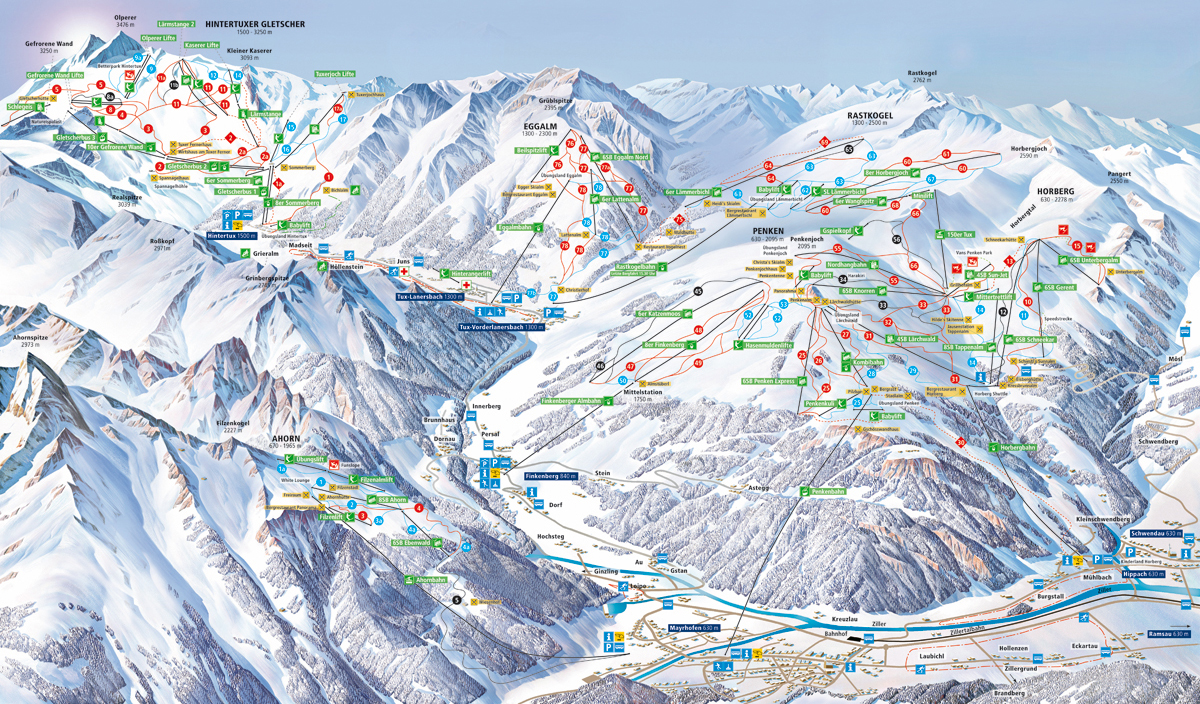 Zillertal 3000 / Hintertux - Tyrolsko